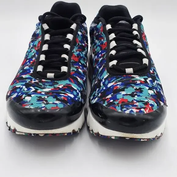 Nike Air Max Plus Black/White/Hyper Blue CU4623-001 Size 6.5Y Womens 8 - Picture 4 of 12